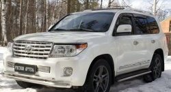 959 р. Реснички на фары RA  Toyota Land Cruiser  200 (2012-2015) 1-ый рестайлинг (Неокрашенные)  с доставкой в г. Омск. Увеличить фотографию 4