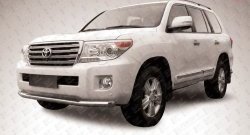 Одинарная защита переднего бампера из трубы диаметром 76 мм Slitkoff Toyota (Тойота) Land Cruiser (Лэнд)  200 (2012-2015) 200 1-ый рестайлинг