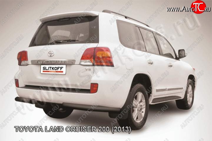 8 699 р. Уголки d76  Toyota Land Cruiser  200 (2012-2015) 1-ый рестайлинг (Цвет: серебристый)  с доставкой в г. Омск