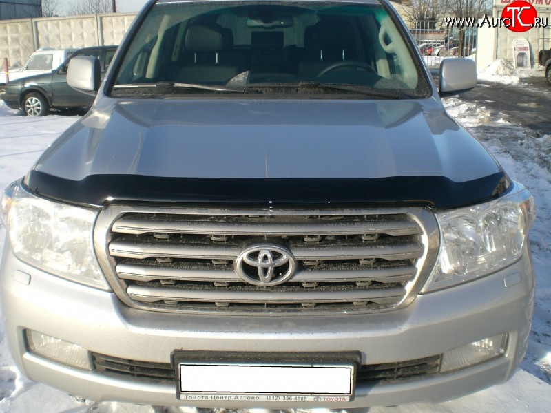 3 169 р. Дефлектор капота NovLine  Toyota Land Cruiser  200 (2007-2012) дорестайлинг  с доставкой в г. Омск