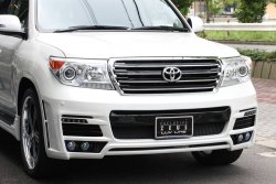 26 249 р. Передний бампер ZEUS LUV LINE Toyota Land Cruiser 200 дорестайлинг (2007-2012) (Неокрашенный)  с доставкой в г. Омск. Увеличить фотографию 1