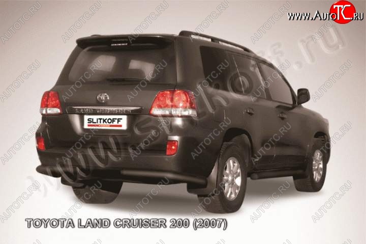 8 699 р. Уголки d76  Toyota Land Cruiser  200 (2007-2012) дорестайлинг (Цвет: серебристый)  с доставкой в г. Омск