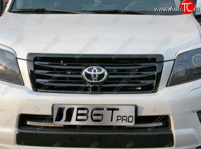 7 499 р. Решётка радиатора ELFORD Style (под камеру) Toyota Land Cruiser Prado J150 дорестайлинг (2009-2013) (Неокрашенная)  с доставкой в г. Омск