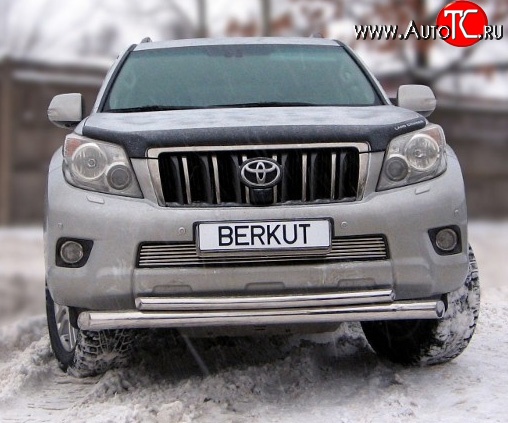 6 599 р. Декоративная вставка воздухозаборника Berkut Toyota Land Cruiser Prado J150 дорестайлинг (2009-2013)  с доставкой в г. Омск