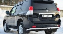 24 999 р. Одинарная защита заднего бампера из трубы диаметром 63 мм SLITKOFF Toyota Land Cruiser Prado J150 дорестайлинг (2009-2013)  с доставкой в г. Омск. Увеличить фотографию 4