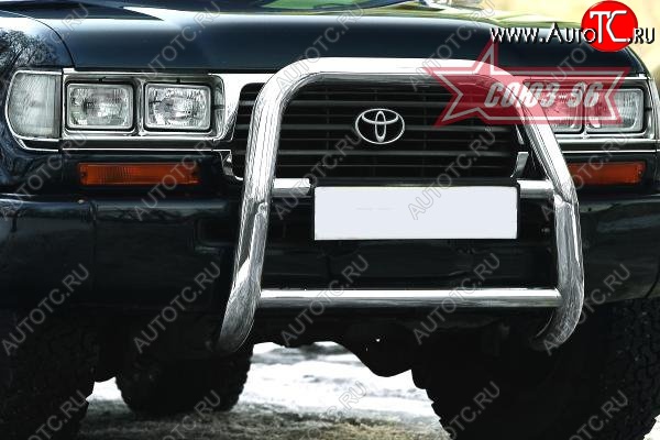 21 329 р. Защита переднего бампера под штатную лебедку Souz-96 (d76)  Toyota Land Cruiser  80 (1989-1997)  с доставкой в г. Омск