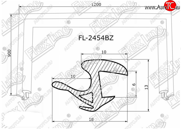 2 599 р. Молдинг лобового стекла FlexLine Toyota Prius XW20 дорестайлинг (2003-2005)  с доставкой в г. Омск