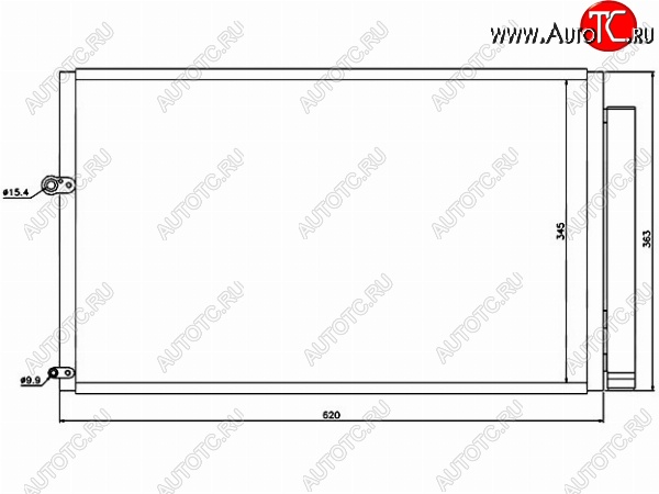 6 099 р. Радиатор кондиционера SAT  Toyota Prius  XW20 (2003-2011) дорестайлинг, рестайлинг  с доставкой в г. Омск