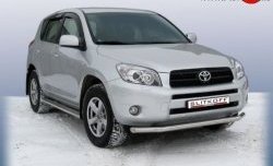 Одинарная защита переднего бампера из трубы диаметром 57 мм Slitkoff Toyota (Тойота) RAV4 (рав)  XA305 (2005-2009) XA305 5 дв. дорестайлинг