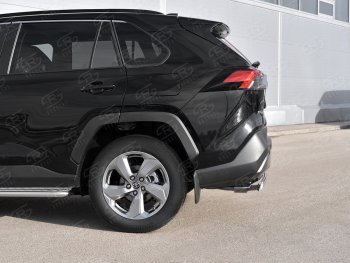 15 999 р. Защита заднего бампера (Ø75х42 мм, нержавейка) Russtal Toyota RAV4 XA50 5 дв. дорестайлинг (2018-2025)  с доставкой в г. Омск. Увеличить фотографию 4