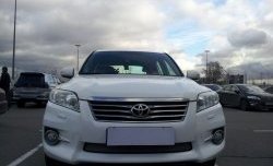 1 539 р. Сетка на бампер Russtal (хром)  Toyota RAV4  XA30 (2010-2013) 5 дв. 2-ой рестайлинг, 5 дв. удлиненный 2-ой рестайлинг  с доставкой в г. Омск. Увеличить фотографию 3