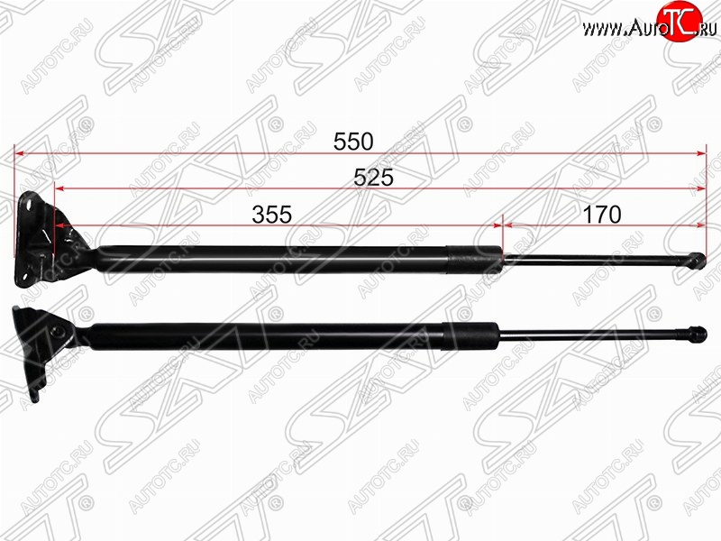 1 129 р. Правый упор крышки багажника SAT (газовый) Toyota RAV4 XA40 5 дв. дорестайлинг (2012-2015)  с доставкой в г. Омск