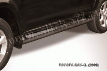 10 749 р. Защита порогов Slitkoff Toyota RAV4 XA30 5 дв. удлиненный дорестайлинг (2003-2008) (Цвет: серебристый)  с доставкой в г. Омск. Увеличить фотографию 1