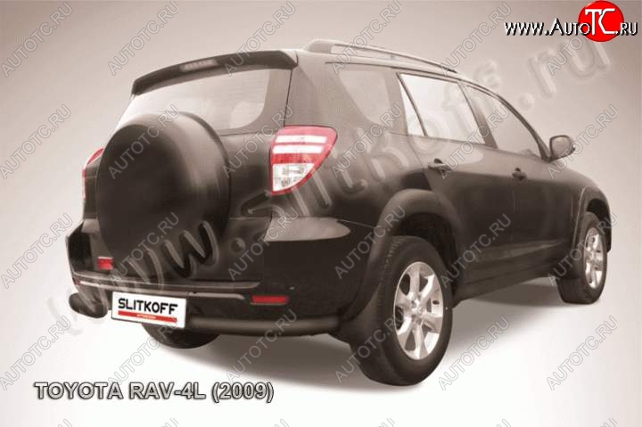 5 849 р. Уголки d76  Toyota RAV4  XA30 (2009-2010) 5 дв. удлиненный 1-ый рестайлинг (Цвет: серебристый)  с доставкой в г. Омск