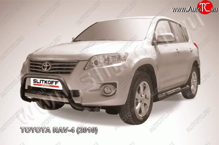 13 549 р. Кенгурятник d57 низкий  Toyota RAV4  XA30 (2010-2013) 5 дв. 2-ой рестайлинг, 5 дв. удлиненный 2-ой рестайлинг (Цвет: серебристый)  с доставкой в г. Омск