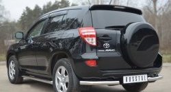 12 249 р. Защита заднего бампера (Ø63 мм, нержавейка) SLITKOFF  Toyota RAV4  XA30 (2010-2013) 5 дв. 2-ой рестайлинг  с доставкой в г. Омск. Увеличить фотографию 4