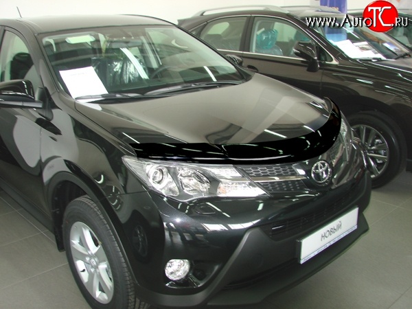 2 879 р. Дефлектор капота NovLine  Toyota RAV4  XA40 (2012-2015) 5 дв. дорестайлинг  с доставкой в г. Омск