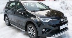 20 699 р. Широкая защита порогов (рестайлинг) SLITKOFF  Toyota RAV4  XA40 (2012-2015) 5 дв. дорестайлинг  с доставкой в г. Омск. Увеличить фотографию 4