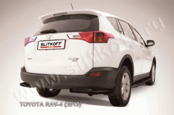 6 099 р. Уголки d57 Toyota RAV4 XA40 5 дв. дорестайлинг (2012-2015) (Цвет: серебристый)  с доставкой в г. Омск. Увеличить фотографию 1