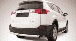 Защита заднего бампера из трубы диаметром 76 мм Slitkoff Toyota RAV4 XA40 5 дв. дорестайлинг (2012-2015)