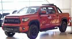 1 099 р. Реснички на фары RA Toyota Tundra XK50 2-ой рестайлинг (2013-2024) (Неокрашенные)  с доставкой в г. Омск. Увеличить фотографию 3