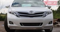 Защита переднего бампера одинарная из овальной трубы Souz-96 (d75х42). Toyota Venza GV10 дорестайлинг (2008-2012)