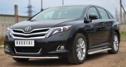 11 499 р. Одинарная защита переднего бампера диаметром 42 мм SLITKOFF  Toyota Venza  GV10 (2012-2016) рестайлинг  с доставкой в г. Омск. Увеличить фотографию 4