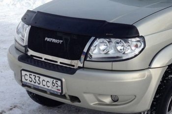 12 499 р. Решетка радиатора CrTuning Уаз Патриот 23632 дорестайлинг пикап (2008-2014) (Сетка черная, С надписью PATRIOT)  с доставкой в г. Омск. Увеличить фотографию 7