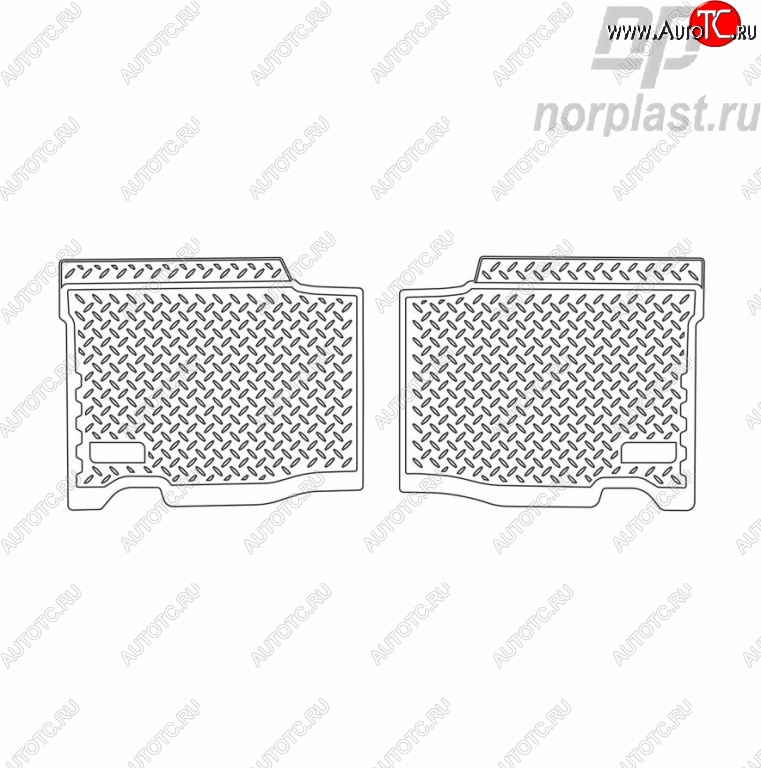 769 р. Комплект ковриков в салон 2005-2013 г.в. Norplast (длинные задние)  Уаз Патриот ( 3163 5 дв.,  Спорт,  3163 5-дв.) (2005-2024) дорестайлинг, 1-ый рестайлинг, 2-ой рестайлинг  с доставкой в г. Омск
