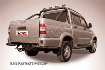 Защита заднего бампера Slitkoff (Ø57 мм, уголки) Уаз (uaz) Патриот (Patriot)  23632 (2008-2014) 23632 дорестайлинг пикап