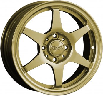 Кованый диск Slik Classik 6x14 (Металлик золотой) Nissan Sunny N14 (1990-1998) 4x100.0xDIA59.1xET35.0