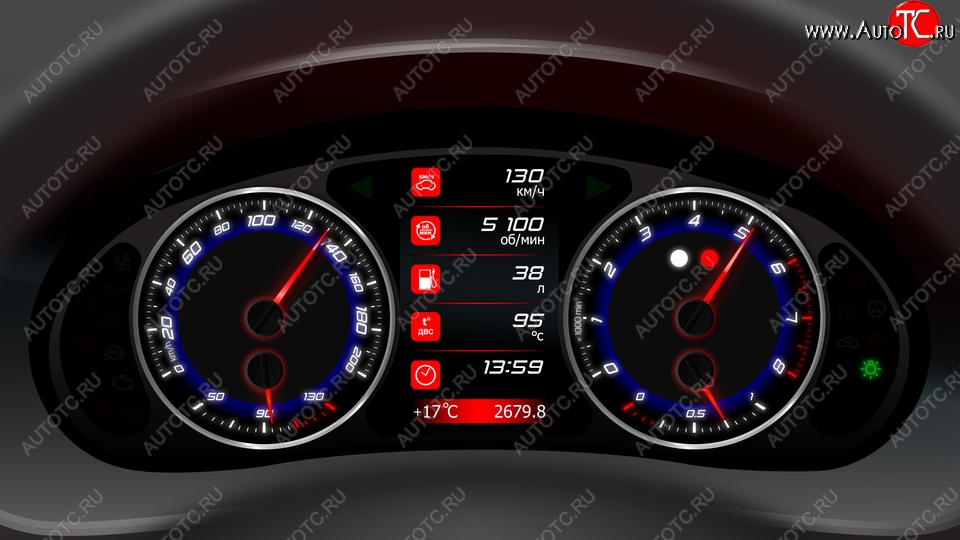 81 999 р. Комбинация приборов Ferrum GF 822S  Лада 2110, 2111, 2112, Калина (1118,  1117,  1119), Калина Спорт (1119), Приора (2170,  2171,  2172,  21728) (Синий ореол)  с доставкой в г. Омск