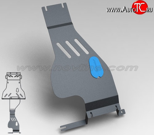 1 949 р. Защита раздаточной коробки (1.7, МКПП, 2 мм) Novline Лада 2123 (Нива Шевроле) дорестайлинг (2002-2008)  с доставкой в г. Омск