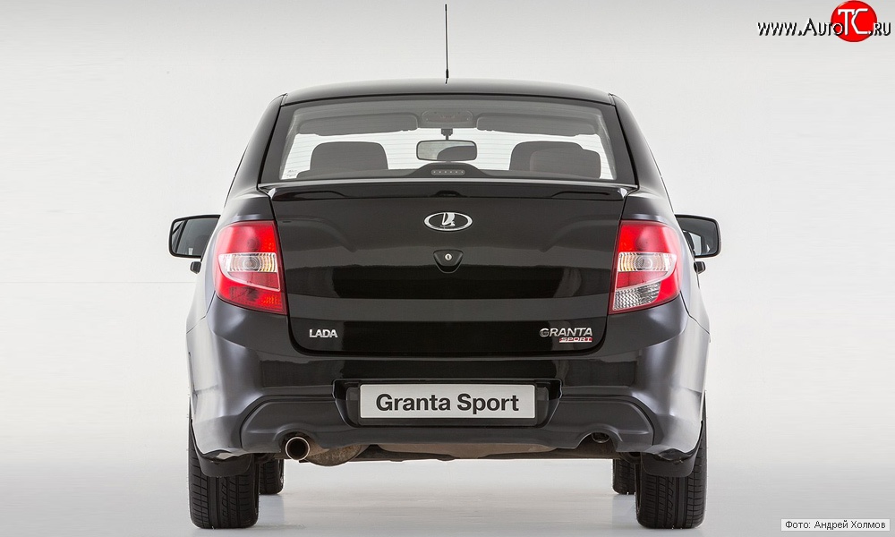 9 799 р. Задний бампер Granta Sport  Лада Гранта  2190 (2011-2017) седан дорестайлинг (Неокрашенный)  с доставкой в г. Омск