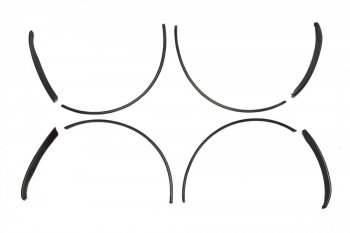 2 299 р. Защитные накладки на кромки арок Tun-Auto Лада Гранта FL 2194 универсал рестайлинг (2018-2024)  с доставкой в г. Омск. Увеличить фотографию 2