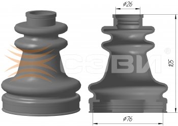 Чехол внутренний (пыльник шруса) SEVI Эксперт Renault Symbol седан LU (2008-2012)