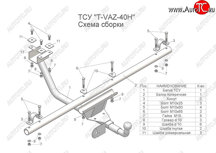 4 099 р. Фаркоп Urban Лидер Плюс (разборной, шар тип Н) Лада нива 4х4 2121-80 ФОРА (1995-2011) (Без электропакета)  с доставкой в г. Омск