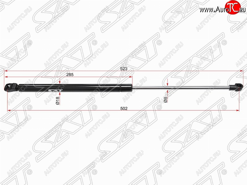 589 р. SAT крышки багажника SAT (L523 mm)  Volkswagen Bora - Passat  B5.5  с доставкой в г. Омск