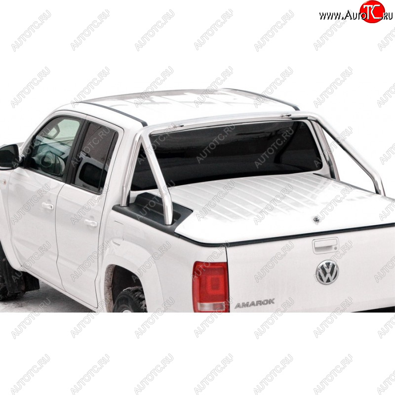 36 699 р. Защитная дуга багажника ТехноСфера (Техно Сфера) (Ø63,5 мм)  Volkswagen Amarok (2009-2016) дорестайлинг (Нержавейка)  с доставкой в г. Омск