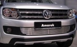 8 399 р. Декоративная вставка воздухозаборника Berkut Volkswagen Amarok дорестайлинг (2009-2016)  с доставкой в г. Омск. Увеличить фотографию 2