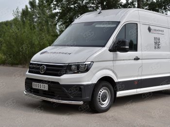 17 999 р. Защита переднего бампера (Ø63 мм, нержавейка) Russtal Volkswagen Crafter 2 (2017-2024)  с доставкой в г. Омск. Увеличить фотографию 2