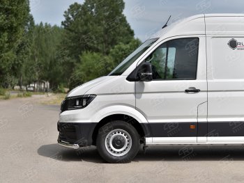 17 999 р. Защита переднего бампера (Ø63 мм, нержавейка) Russtal Volkswagen Crafter 2 (2017-2024)  с доставкой в г. Омск. Увеличить фотографию 3