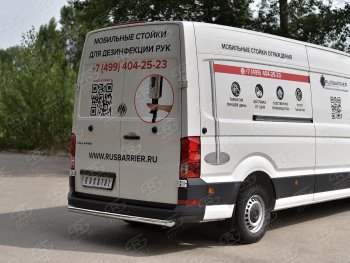 14 749 р. Защита заднего бампера (Ø63 мм, нержавейка) Russtal Volkswagen Crafter 2 (2017-2024)  с доставкой в г. Омск. Увеличить фотографию 3