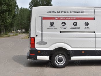 13 399 р. Защита заднего бампера (Ø75х42 мм, нержавейка) Russtal Volkswagen Crafter 2 (2017-2024)  с доставкой в г. Омск. Увеличить фотографию 3