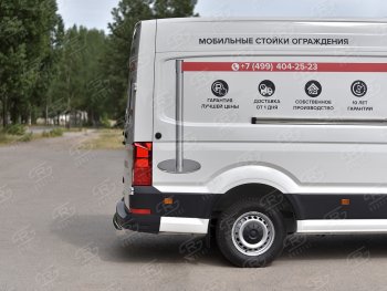 15 999 р. Защита заднего бампера (Ø76 мм, нержавейка) Russtal Volkswagen Crafter 2 (2017-2024)  с доставкой в г. Омск. Увеличить фотографию 2