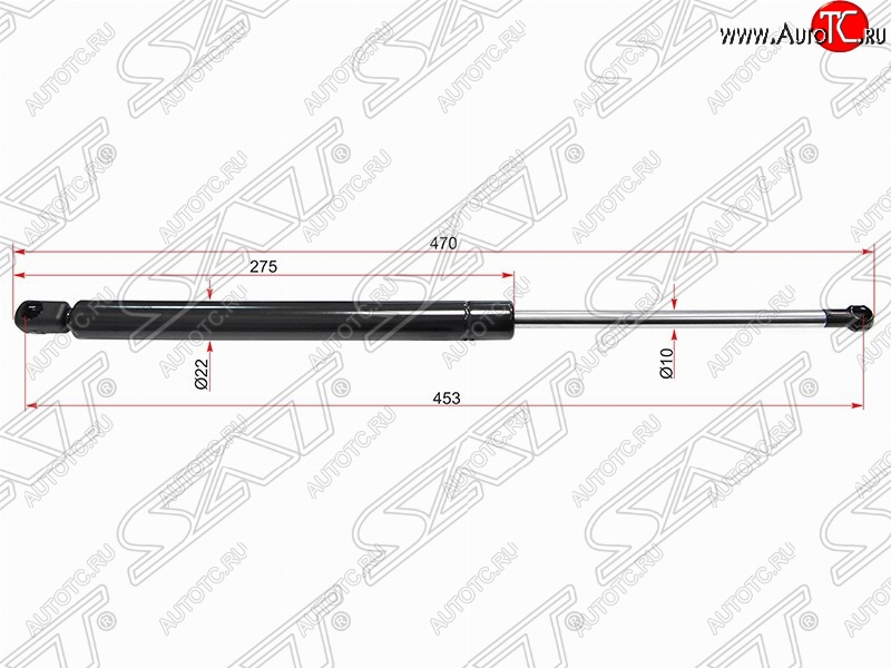 679 р. Газовый упор крышки багажника SAT  Volkswagen Golf  5 (2003-2009) хэтчбэк  с доставкой в г. Омск