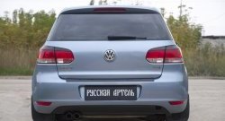 999 р. Защитная накладка на задний бампер RA  Volkswagen Golf  6 (2008-2014) хэтчбэк 5 дв.  с доставкой в г. Омск. Увеличить фотографию 3