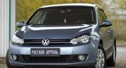 579 р. Реснички на фары RA Volkswagen Golf 6 хэтчбэк 5 дв. (2008-2014) (Неокрашенные)  с доставкой в г. Омск. Увеличить фотографию 2