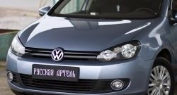 579 р. Реснички на фары RA Volkswagen Golf 6 хэтчбэк 5 дв. (2008-2014) (Неокрашенные)  с доставкой в г. Омск. Увеличить фотографию 4