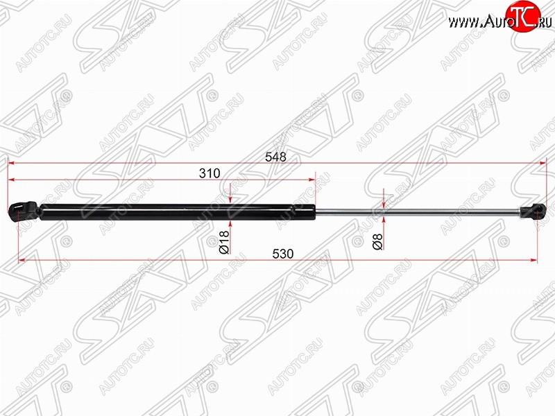 599 р. Газовый упор крышки багажника SAT  Volkswagen Golf  6 (2008-2014) хэтчбэк 5 дв.  с доставкой в г. Омск